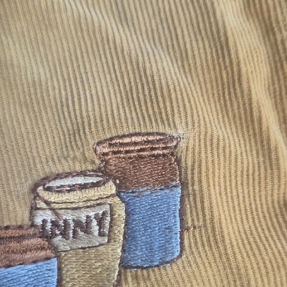 Disney Classic Pooh Vintage Cotton Button Down Shirt Embroidered No Size - Picture 5 of 5